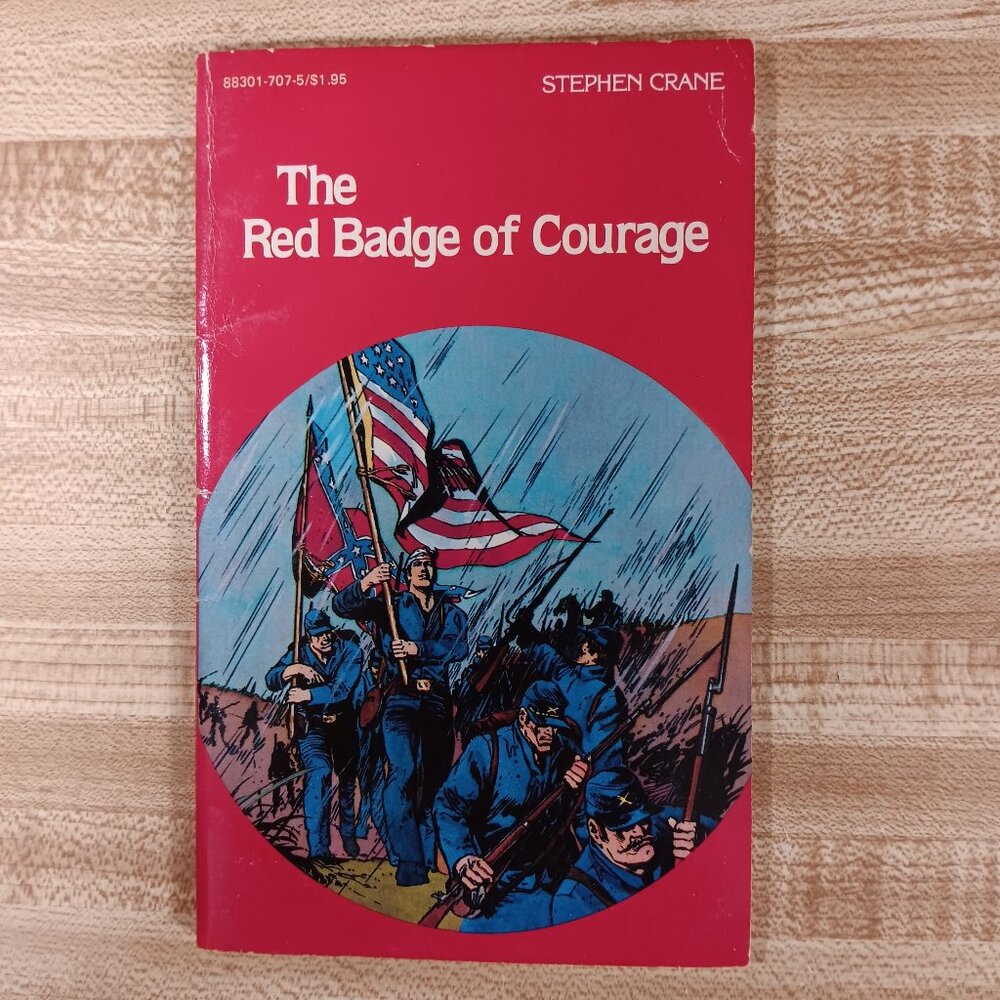 Red Badge of Courage Stephen Crane 1984 B&W Pocket Classics Comic Paperback Vtg